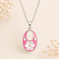 Vintage Mexican Silver Flower Pendant – Mother of Pearl Inlay, Taxco Artisan Boho Chic Necklace